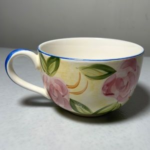 Vintage Cordon Bleu Oversize Ceramic Mug/Soup Bowl Hand Painted